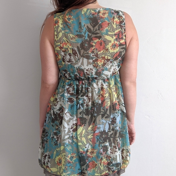 FINAL SALE 🌿FLORAL RUFFLE DRESS🌿 - Picture 3 of 7